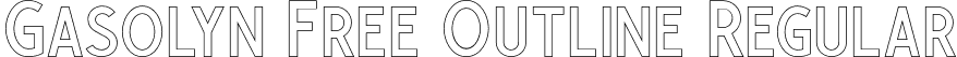 Gasolyn Free Outline Regular font | Gasolyn Outline.otf