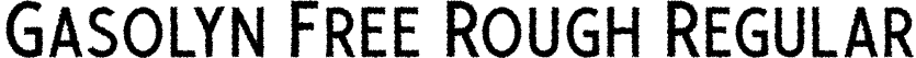 Gasolyn Free Rough Regular font | Gasolyn Rough.ttf