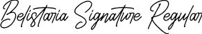 Belistaria Signature Regular font | Belistaria Signature.ttf