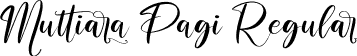 Muttiara Pagi Regular font | Muttiara Pagi.ttf