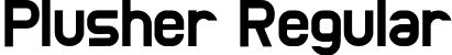 Plusher Regular font | Plusher.otf