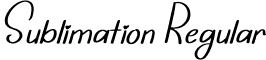 Sublimation Regular font | Sublimation.otf