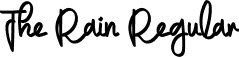 The Rain Regular font | TheRain.otf