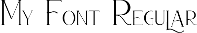 My Font Regular font | The_Lost_Cord.otf