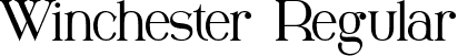 Winchester Regular font | Winchester.otf