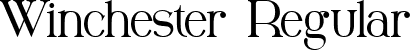 Winchester Regular font | Winchester.ttf