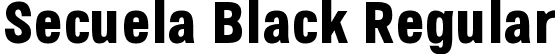 Secuela Black Regular font | Secuela-Regular-VF.ttf