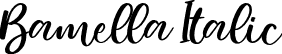 Bamella Italic font | BamellaItalic-JRpwj.otf