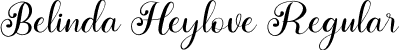 Belinda Heylove Regular font | Belinda Heylove.ttf