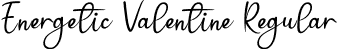 Energetic Valentine Regular font | Energetic Valentine.otf