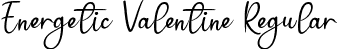 Energetic Valentine Regular font | Energetic Valentine.ttf