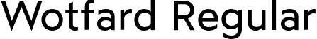 Wotfard Regular font | Wotfard-Regular.otf