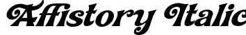 Affistory Italic font | AffistoryItalic-d9oOZ.otf