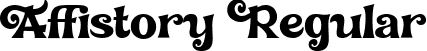 Affistory Regular font | Affistory-X3yAG.ttf