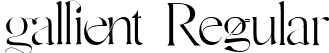 Gallient Regular font | GallientRegular-eZoMp.ttf