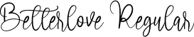 Betterlove Regular font | Betterlove.otf