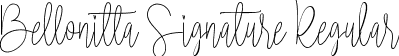 Bellonitta Signature Regular font | Bellonitta Signature.ttf