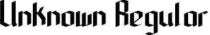 Unknown Regular font | Unknown.otf