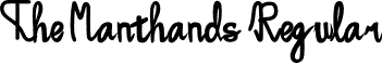 The Manthands Regular font | The Manthands.otf