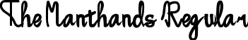 The Manthands Regular font | The Manthands.ttf