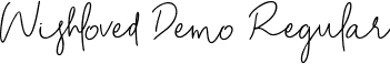 Wishloved Demo Regular font | Wishloved Demo.ttf