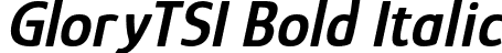 GloryTSI Bold Italic font | GloryTSI-BoldItalic.ttf