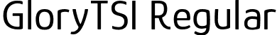 GloryTSI Regular font | GloryTSI-Regular.ttf