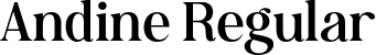 Andine Regular font | Andine.otf