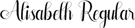 Alisabeth Regular font | Alisabeth.ttf