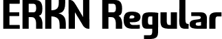 ERKN Regular font | erkn-regular.ttf