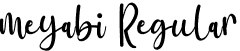 meyabi Regular font | meyabi.otf