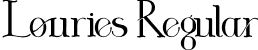 Louries Regular font | Louries.ttf