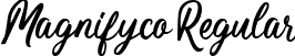 Magnifyco Regular font | Magnifyco.ttf