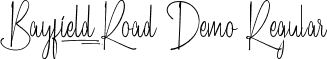 Bayfield Road Demo Regular font | BayfieldRoadDemoRegular.ttf