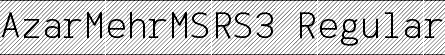 AzarMehrMSRS3 Regular font | AzarMehrMSRS3.ttf