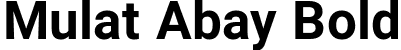 Mulat Abay Bold font | MulatAbay-Bold.ttf