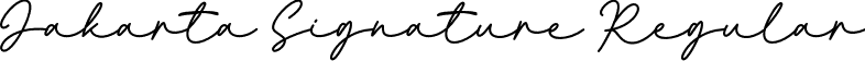 Jakarta Signature Regular font | JakartaSignature-OVLxo.otf