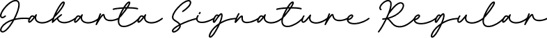 Jakarta Signature Regular font | JakartaSignature-ZVZxl.ttf