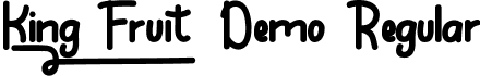 King Fruit Demo Regular font | KingFruitDemoRegular.ttf