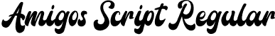 Amigos Script Regular font | AmigosScript.otf