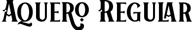 Aquero Regular font | Aquero.ttf