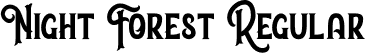 Night Forest Regular font | nightforest-eznrg.otf