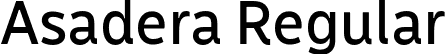 Asadera Regular font | Asadera-regular.otf