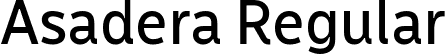 Asadera Regular font | Asadera-regular.ttf