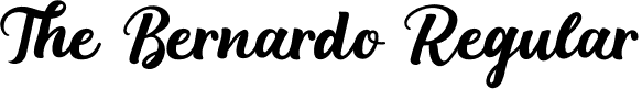 The Bernardo Regular font | The Bernardo.otf