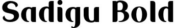 Sadigu Bold font | Sadigu-Bold.otf