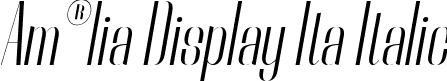 Am®lia Display Ita Italic font | Rebeqa-Italic.ttf