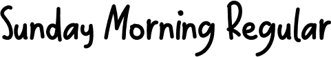 Sunday Morning Regular font | Sunday Morning.otf