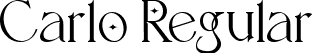 Carlo Regular font | Carlo.ttf