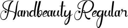 Handbeauty Regular font | Handbeauty.otf